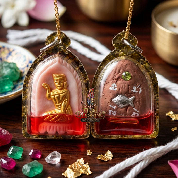 ✨ [The Sovereign of Infinite Attraction: The Master-Edition] Sacred "Nang Kwak – Elephant Bone Carving" (The Great Invoker of Prosperity) – Infused with "Kai Daeng" (Red Jungle Fowl) Attraction Oil & Embedded with "Twin Prosperity Talismans"