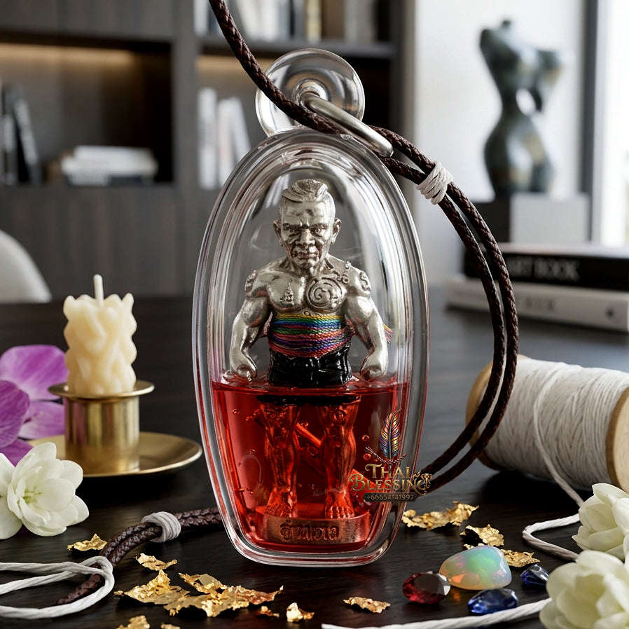 ✨ [The Sovereign of Infinite Authority: The 2026 Master-Edition] Sacred "Phayon Maha Amnat" (The Guardian-Effigy of Supreme Command) – Special "White-Bronze Matrix & Blessed Herb-Oil" Immersion – Embedded with "Phokhasap" (Wealth-Treasury)