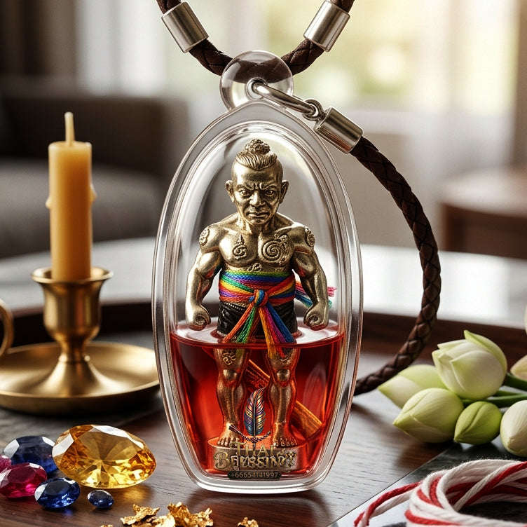 ✨ [The Sovereign of Infinite Authority: The 2026 Master-Edition] Sacred "Phayon Maha Amnat" (The Guardian-Effigy of Supreme Command) – Special "White-Bronze Matrix & Blessed Herb-Oil" Immersion – Embedded with "Phokhasap" (Wealth-Treasury)