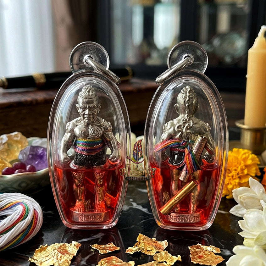✨ [The Sovereign of Infinite Authority: The 2026 Master-Edition] Sacred "Phayon Maha Amnat" (The Guardian-Effigy of Supreme Command) – Special "White-Bronze Matrix & Blessed Herb-Oil" Immersion – Embedded with "Phokhasap" (Wealth-Treasury)