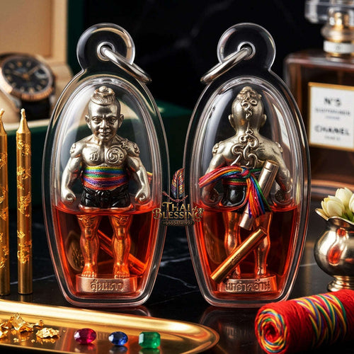 ✨ [The Sovereign of Infinite Authority: The 2026 Master-Edition] Sacred "Phayon Maha Amnat" (The Guardian-Effigy of Supreme Command) – Special "White-Bronze Matrix & Blessed Herb-Oil" Immersion – Embedded with "Phokhasap" (Wealth-Treasury)