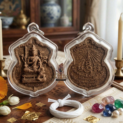 ✨ [The Sovereign of Infinite Blessings: The 2010 Commemorative Edition] Sacred "Phra Phrom Bawon" (Brahma of the Supreme Sanctum) – Special "Auspicious Wood Powder" Matrix Thai Blessing Co By RURUECHA