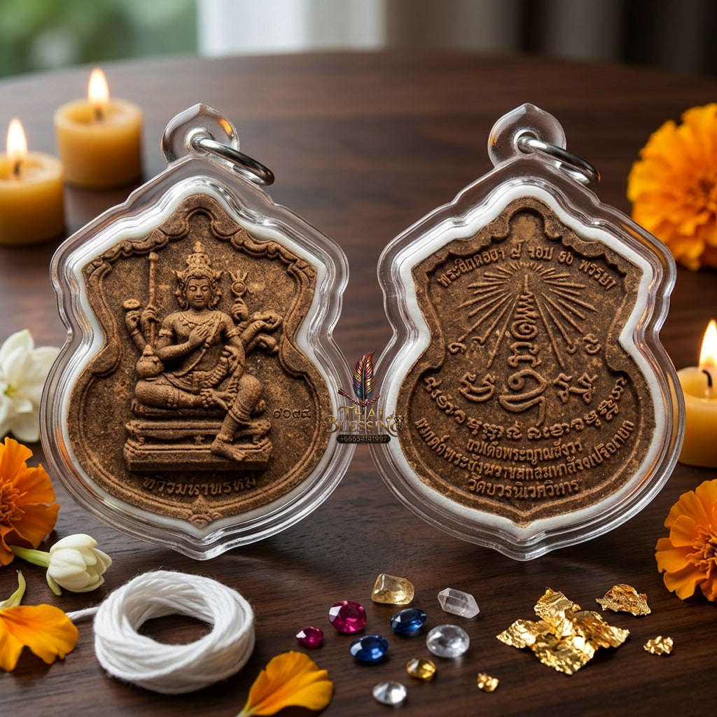 ✨ [The Sovereign of Infinite Blessings: The 2010 Commemorative Edition] Sacred "Phra Phrom Bawon" (Brahma of the Supreme Sanctum) – Special "Auspicious Wood Powder" Matrix Thai Blessing Co By RURUECHA
