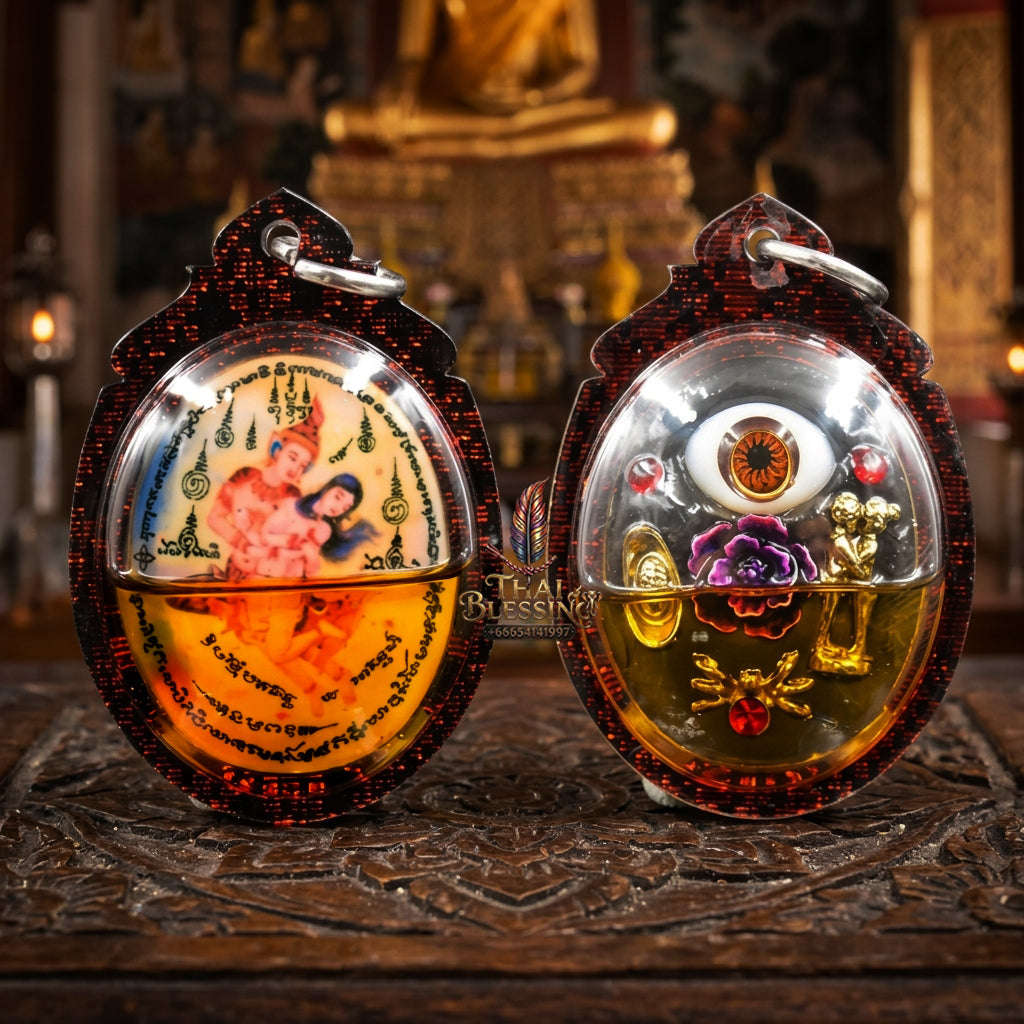 ✨ [The Sovereign of Infinite Charm & Magnetic Gravity: The 2025 "Master-Class" Edition] Sacred "Phet Phaya Thon (The Celestial Enchantment)" Locket – Special "Golden-Flower (Wan Dok Thong) Oil" Immersion Thai Blessing Co By RURUECHA