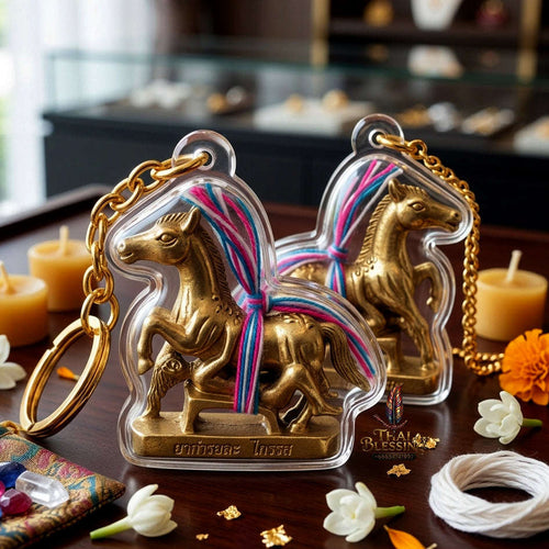 ✨ [The Sovereign of Infinite Charm & Romantic Mastery] Sacred "Ma Sep Nang" (The Horse-Maiden Union) – Masterpiece Edition in Thong Thip (Sacred Brass Alloy) – Master-Blessed by Ajarn La Phairawa (2023) Thai Blessing Co By RURUECHA