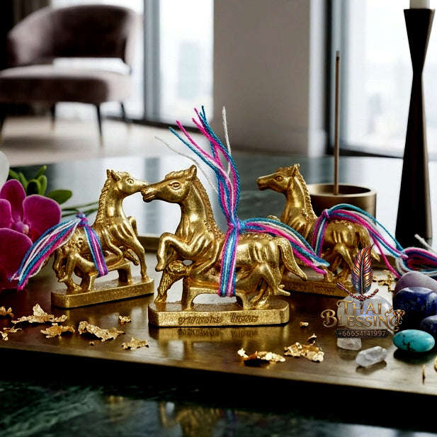 ✨ [The Sovereign of Infinite Charm & Romantic Mastery] Sacred "Ma Sep Nang" (The Horse-Maiden Union) – Masterpiece Edition in Thong Thip (Sacred Brass Alloy) – Master-Blessed by Ajarn La Phairawa (2023) Thai Blessing Co By RURUECHA
