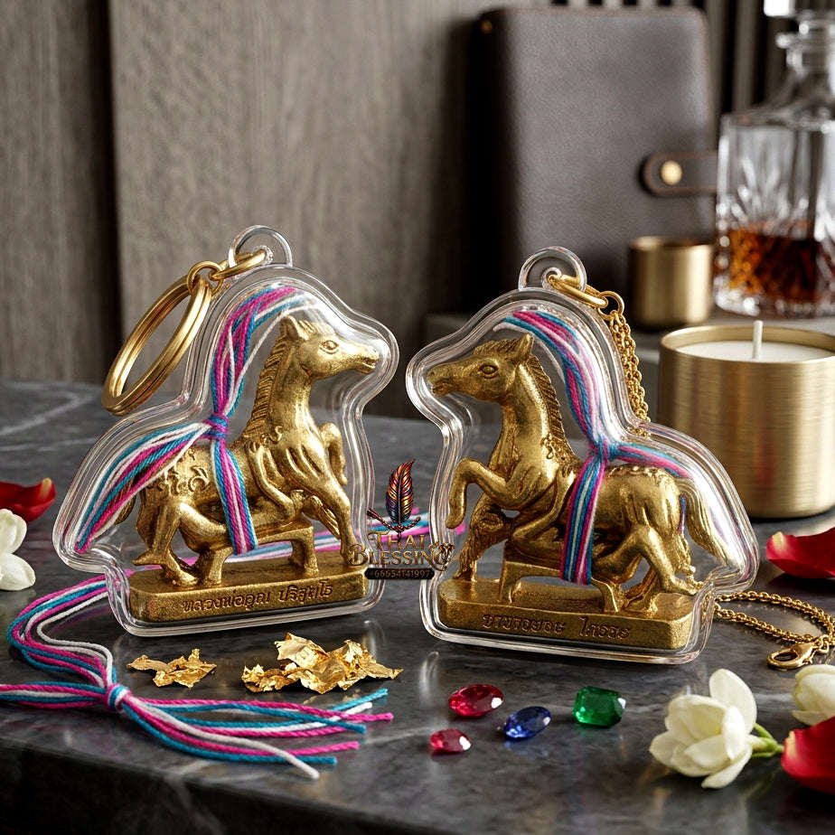 ✨ [The Sovereign of Infinite Charm & Romantic Mastery] Sacred "Ma Sep Nang" (The Horse-Maiden Union) – Masterpiece Edition in Thong Thip (Sacred Brass Alloy) – Master-Blessed by Ajarn La Phairawa (2023) Thai Blessing Co By RURUECHA