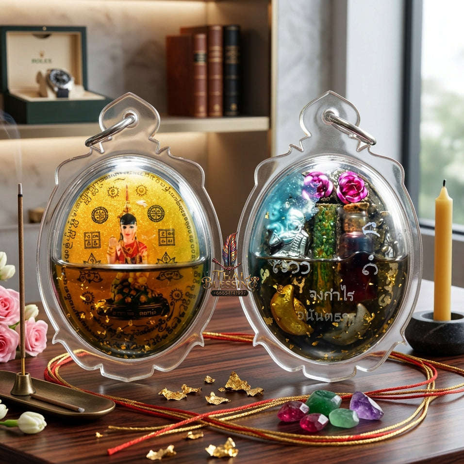 ✨ [The Sovereign of Infinite Commercial Gravity & Absolute Prosperity-Command: The 2026 "Grand-Master" Sovereign Edition] Sacred "Locket Nang Kwak Chong Kamrai (The Sovereign Summoner of Wealth & Profit) Thai Blessing Co By RURUECHA