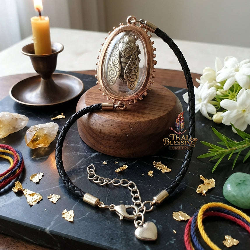 ✨ [The Sovereign of Infinite Commercial Gravity & Prosperity: The 2026 "Grand-Master" Edition] Sacred "Malaengphu Kham (The Celestial Wealth-Bee)" – Special "White-Gold Alloy & Maha Wan-Wian Immersion" Thai Blessing Co By RURUECHA