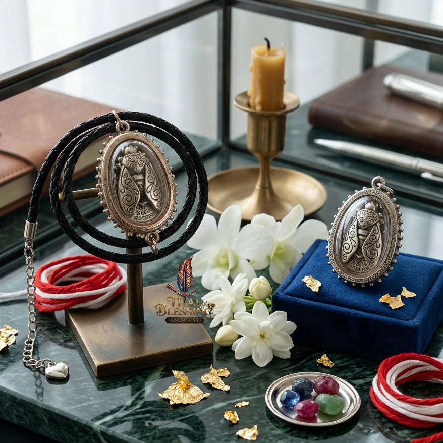 ✨ [The Sovereign of Infinite Commercial Gravity & Prosperity: The 2026 "Grand-Master" Edition] Sacred "Malaengphu Kham (The Celestial Wealth-Bee)" – Special "White-Gold Alloy & Maha Wan-Wian Immersion" Thai Blessing Co By RURUECHA