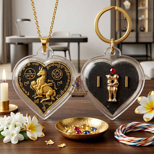 ✨ [The Sovereign of Infinite Desire & Romantic Mastery] Sacred "Ma Sep Nang" (The Horse-Maiden Union) – Special Edition: Sacred Herb-Infused & Gold-Leaf Touched – Master-Blessed by Ajarn Tong, Samnak Phutthakhun Yan Lanna (2017) Thai Blessing
