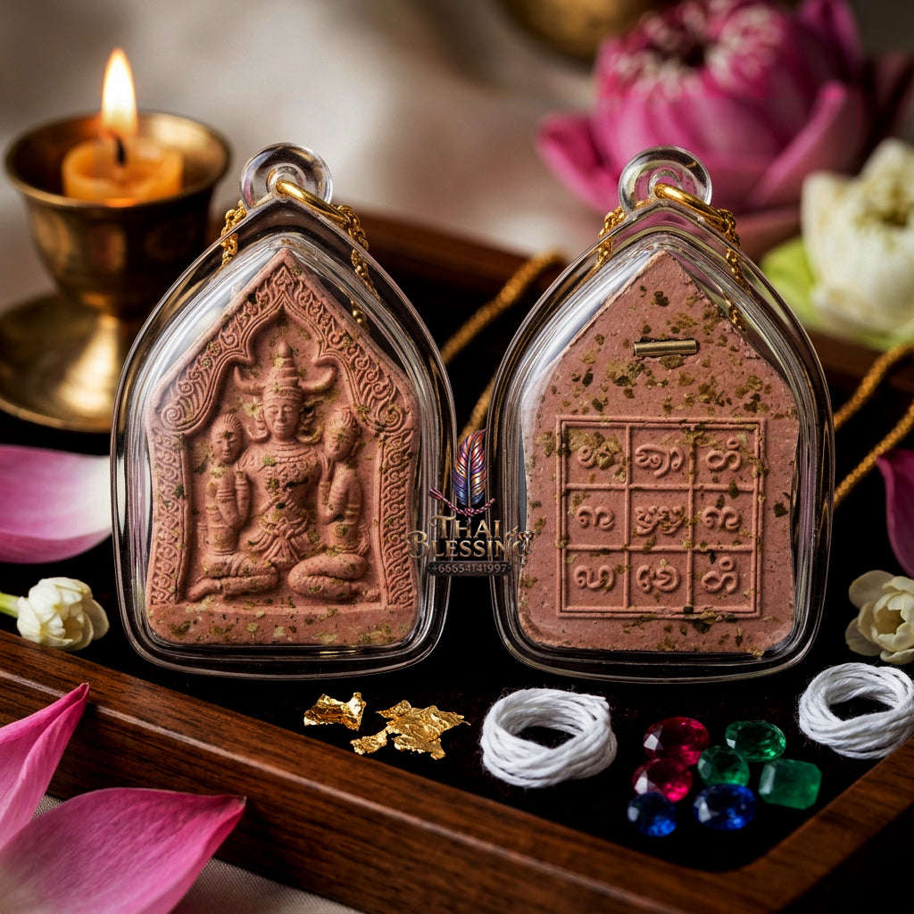 ✨ [The Sovereign of Infinite Desire: The 2019 Master-Edition] Sacred "Phraya Khao Kham" (The Lord of Golden Horns) – Special "Nuea Wan Daeng" (Red Sacred Herb) Matri Thai Blessing Co By RURUECHA
