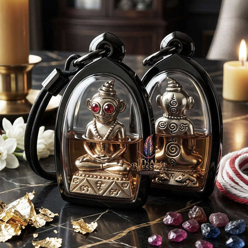 ✨ [The Sovereign of Infinite Desire: The 2022 Master-Edition] Sacred "Phaya Ngang Chao Saneh Pitsawat" (The Lord of Passionate Enchantment) – Special "White Gold" (Thong Khao) Matrix – Encased in "Chant Daeng" (Red Moon/Obsession) Attraction