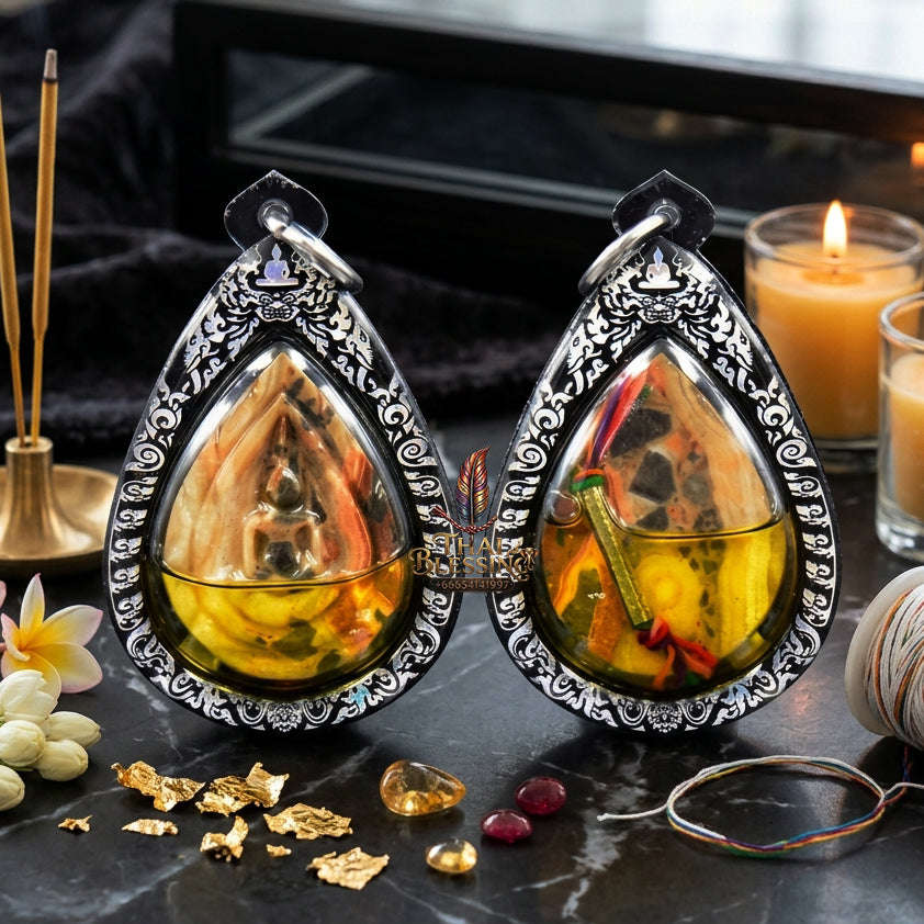 ✨ [The Sovereign of Infinite Divine Sovereignty & Prosperity: The 2026 "Grand-Master" Edition] Sacred "Phra Klipbua Hin Phra That (The Petal-Lotus of Holy Stone)" – Special "Khao Sam Roi Yod Relic-Stone & Dawk Thong Oil" Thai Blessing Co By