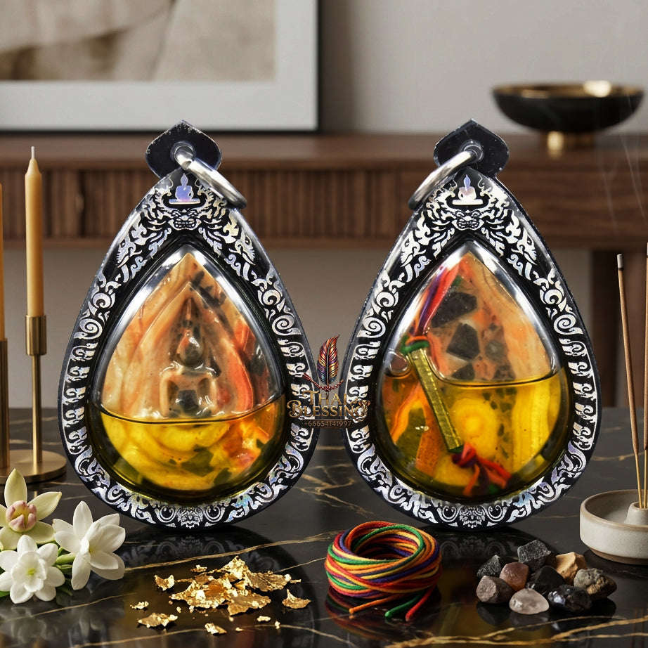 ✨ [The Sovereign of Infinite Divine Sovereignty & Prosperity: The 2026 "Grand-Master" Edition] Sacred "Phra Klipbua Hin Phra That (The Petal-Lotus of Holy Stone)" – Special "Khao Sam Roi Yod Relic-Stone & Dawk Thong Oil" Thai Blessing Co By