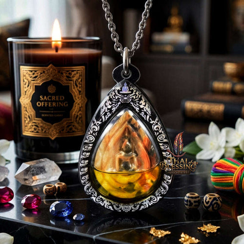 ✨ [The Sovereign of Infinite Divine Sovereignty & Prosperity: The 2026 "Grand-Master" Edition] Sacred "Phra Klipbua Hin Phra That (The Petal-Lotus of Holy Stone)" – Special "Khao Sam Roi Yod Relic-Stone & Dawk Thong Oil" Thai Blessing Co By