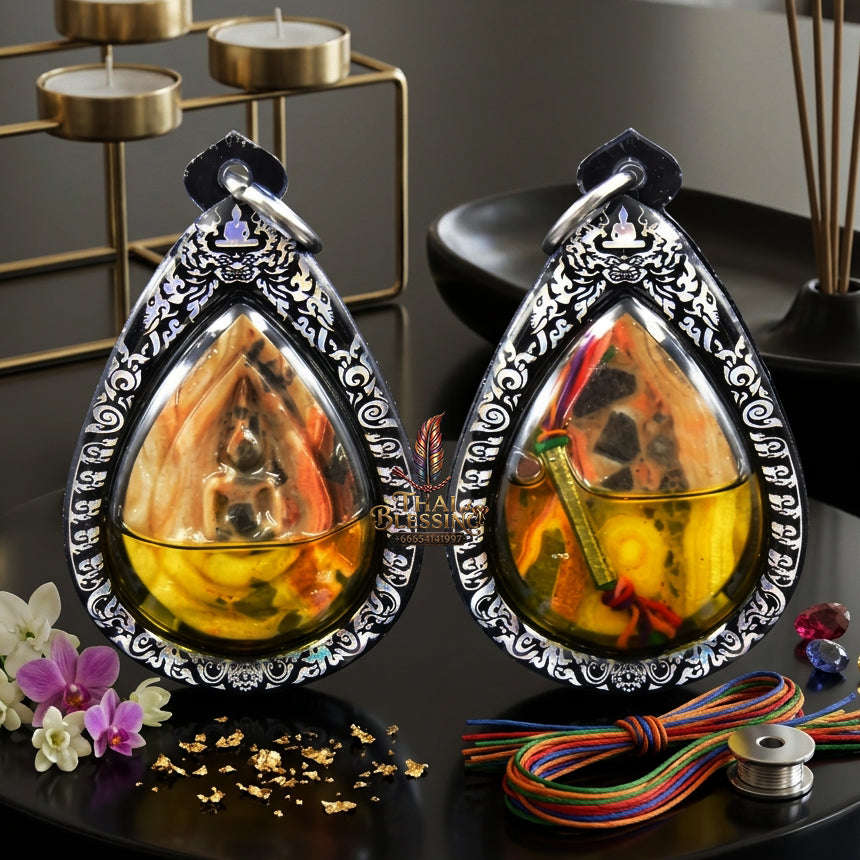 ✨ [The Sovereign of Infinite Divine Sovereignty & Prosperity: The 2026 "Grand-Master" Edition] Sacred "Phra Klipbua Hin Phra That (The Petal-Lotus of Holy Stone)" – Special "Khao Sam Roi Yod Relic-Stone & Dawk Thong Oil" Thai Blessing Co By