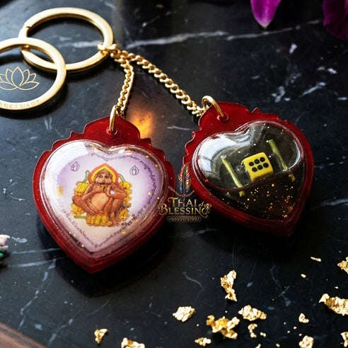 ✨ [The Sovereign of Infinite Ease & Magnetic Prosperity: The 2026 "Master-Class" Edition] Sacred "Locket Ling Kin Kluai (The Monkey Who Eats Bananas – Symbol of Effortless Abundance)" – Special "108-Herb Powder & Charm Oil" Thai Blessing Co By
