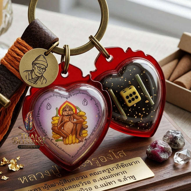 ✨ [The Sovereign of Infinite Ease & Magnetic Prosperity: The 2026 "Master-Class" Edition] Sacred "Locket Ling Kin Kluai (The Monkey Who Eats Bananas – Symbol of Effortless Abundance)" – Special "108-Herb Powder & Charm Oil" Thai Blessing Co By