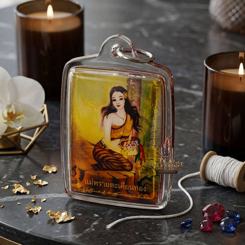 ✨ [The Sovereign of Infinite Erotic Gravity & Irresistible Commercial Command: The 2026 "Grand-Master" Edition] Sacred "Locket Nang Takian Thong (The Sovereign Lady of Ancient Forest-Wealth)" – Special "Herb-Infused Oil"