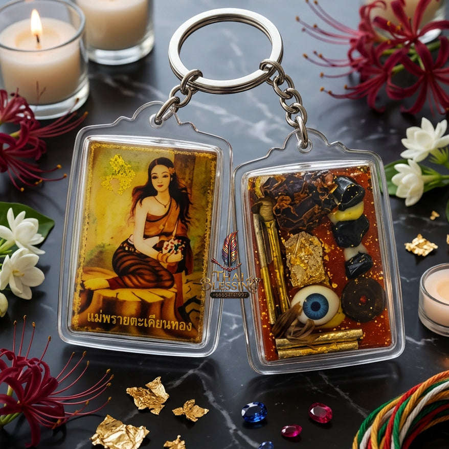 ✨ [The Sovereign of Infinite Erotic Gravity & Irresistible Commercial Command: The 2026 "Grand-Master" Edition] Sacred "Locket Nang Takian Thong (The Sovereign Lady of Ancient Forest-Wealth)" – Special "Large-Format & Herb-Infused Oil" Thai