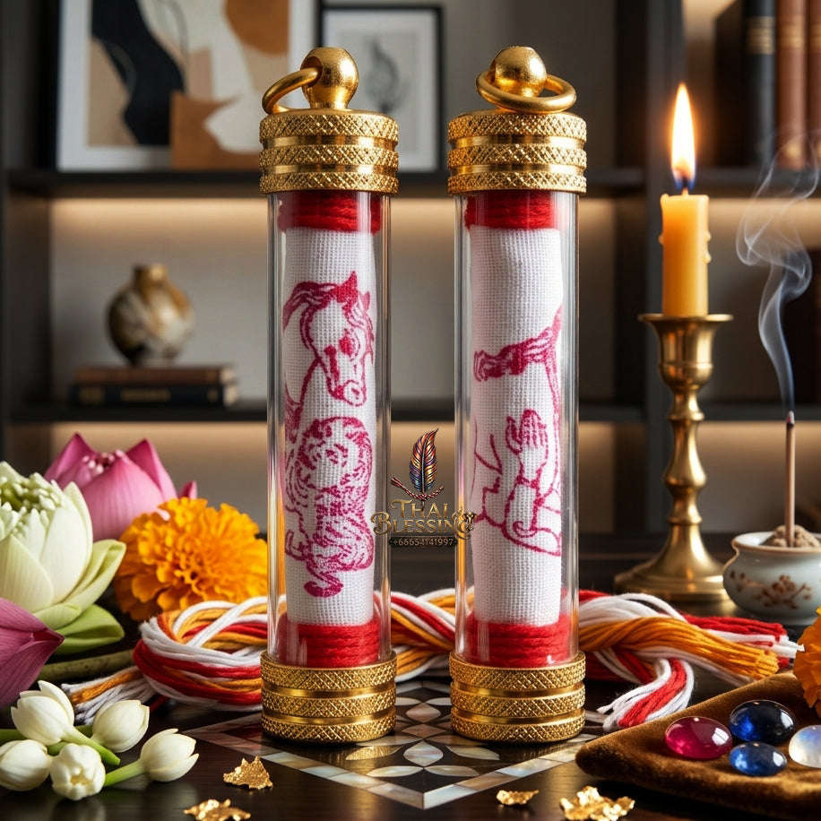 ✨ [The Sovereign of Infinite Erotic Magnetism & Rapid Commercial Command: The 2026 "Grand-Master" Occult-Cloth Edition] Sacred "Takrut Pha-Yan Ma Sep Nang (The Sovereign Scroll of Boundless Desire)" – Special "Funerary-Cloth & Wealth-Takrut"