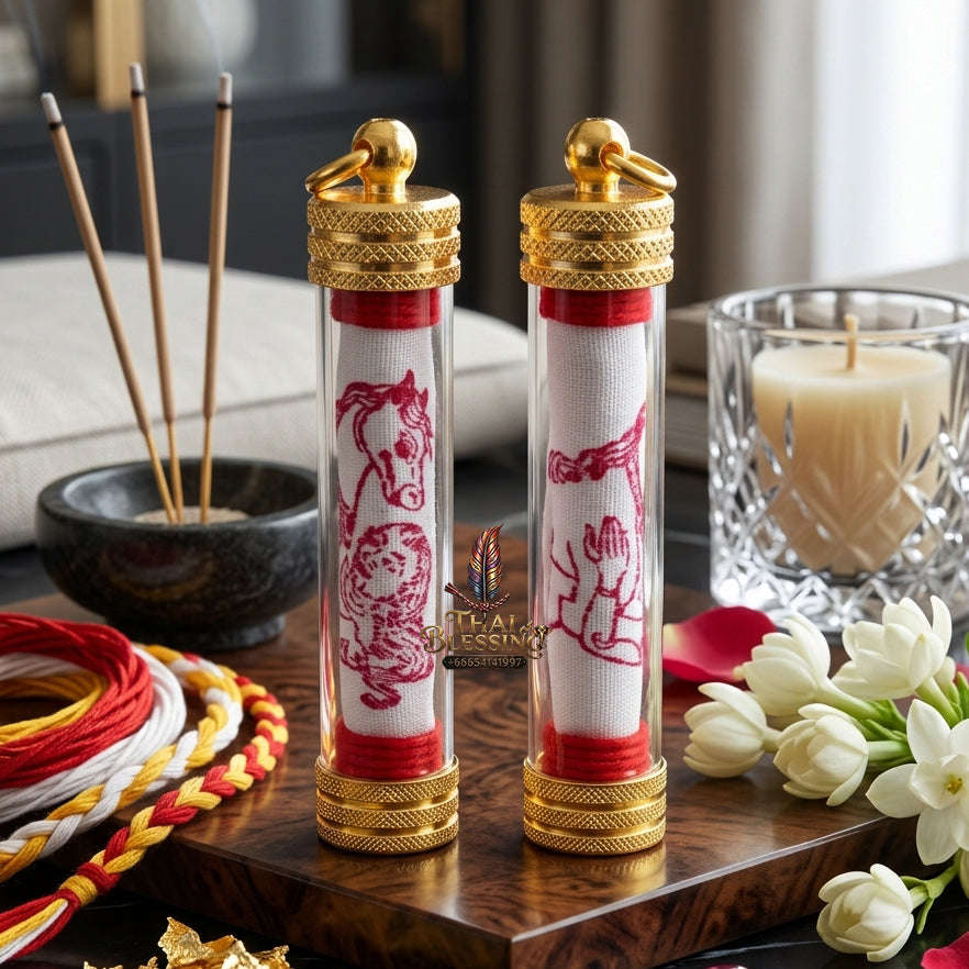 ✨ [The Sovereign of Infinite Erotic Magnetism & Rapid Commercial Command: The 2026 "Grand-Master" Occult-Cloth Edition] Sacred "Takrut Pha-Yan Ma Sep Nang (The Sovereign Scroll of Boundless Desire)" – Special "Funerary-Cloth & Wealth-Takrut"