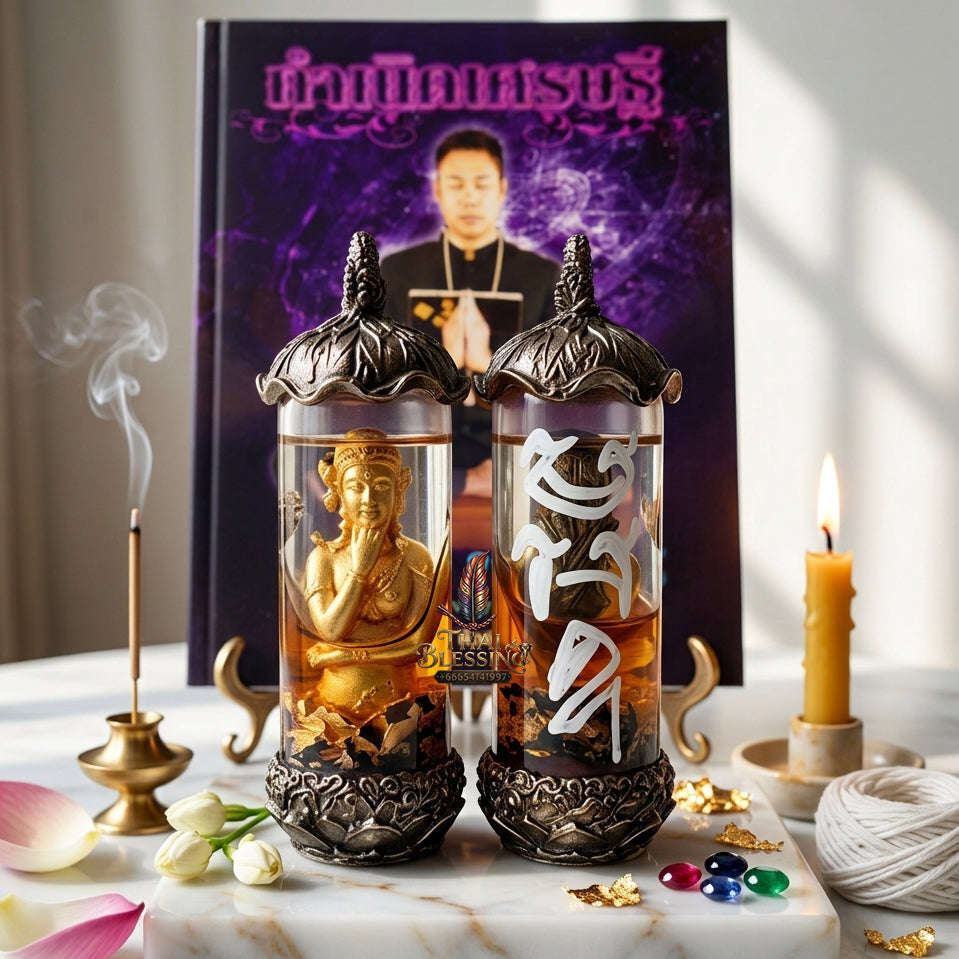 ✨ [The Sovereign of Infinite Erotic Magnetism & Sudden Wealth-Flow: The 2026 "Grand-Master" Gold Edition] Sacred "Phrai Mae Nang Long (The Sovereign Spirit of Bewitching Allure)" – Special "Gold-Plated Bronze & Dawk Thong Oil" Thai Blessing Co