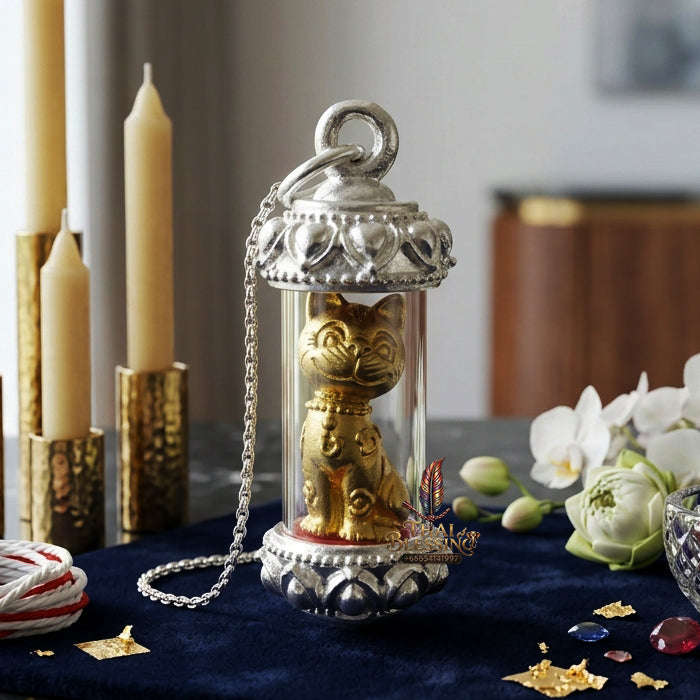 ✨ [The Sovereign of Infinite Financial Attraction & Manifestation: The 2026 "Grand-Master" Edition] Sacred "Meow-Meow Wealth-Caller (The Sovereign Cat of Prosperity)" – Special "Thong Thip (Golden Brass) & Natural-Blessing" Thai Blessing Co By