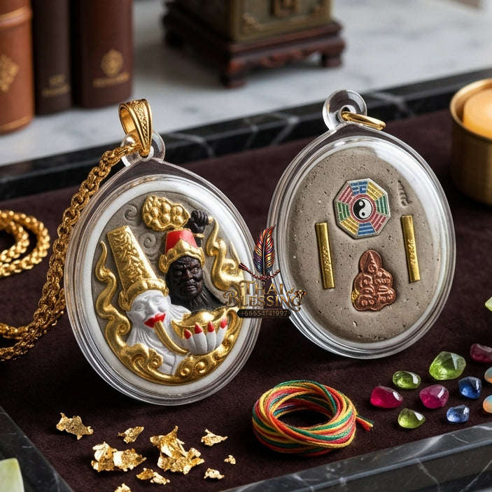 ✨ [The Sovereign of Infinite Financial Dominance & The Duality of Wealth The 2026 Grand-Master Sovereign Edition] Sacred Tua Pae-Yee Pae (The Sovereign Lords of Fortune) – Special Gold-Leaf & Sacred Incense-Powder Matrix