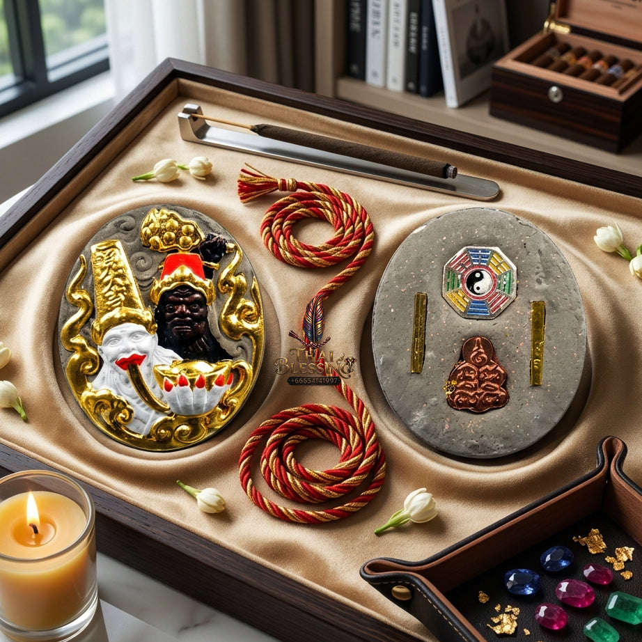 ✨ [The Sovereign of Infinite Financial Dominance & The Duality of Wealth The 2026 Grand-Master Sovereign Edition] Sacred Tua Pae-Yee Pae (The Sovereign Lords of Fortune) – Special Gold-Leaf & Sacred Incense-Powder Matrix