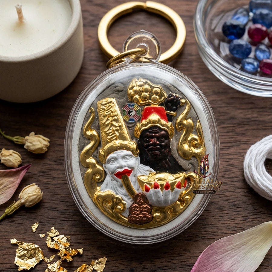 ✨ [The Sovereign of Infinite Financial Dominance & The Duality of Wealth The 2026 Grand-Master Sovereign Edition] Sacred Tua Pae-Yee Pae (The Sovereign Lords of Fortune) – Special Gold-Leaf & Sacred Incense-Powder Matrix