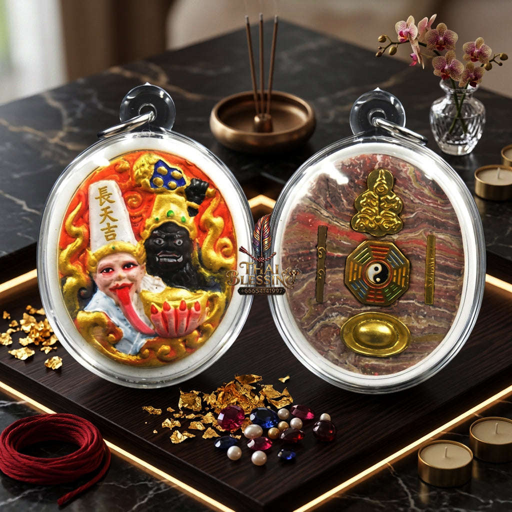 ✨ [The Sovereign of Infinite Financial Dominance & The Duality of Wealth: The 2026 "Grand-Master" Sovereign Edition] Sacred "Tua Pae-Yee Pae (The Sovereign Lords of Fortune)" – Special "Hand-Painted Holy-Powder" Thai Blessing Co By RURUECHA