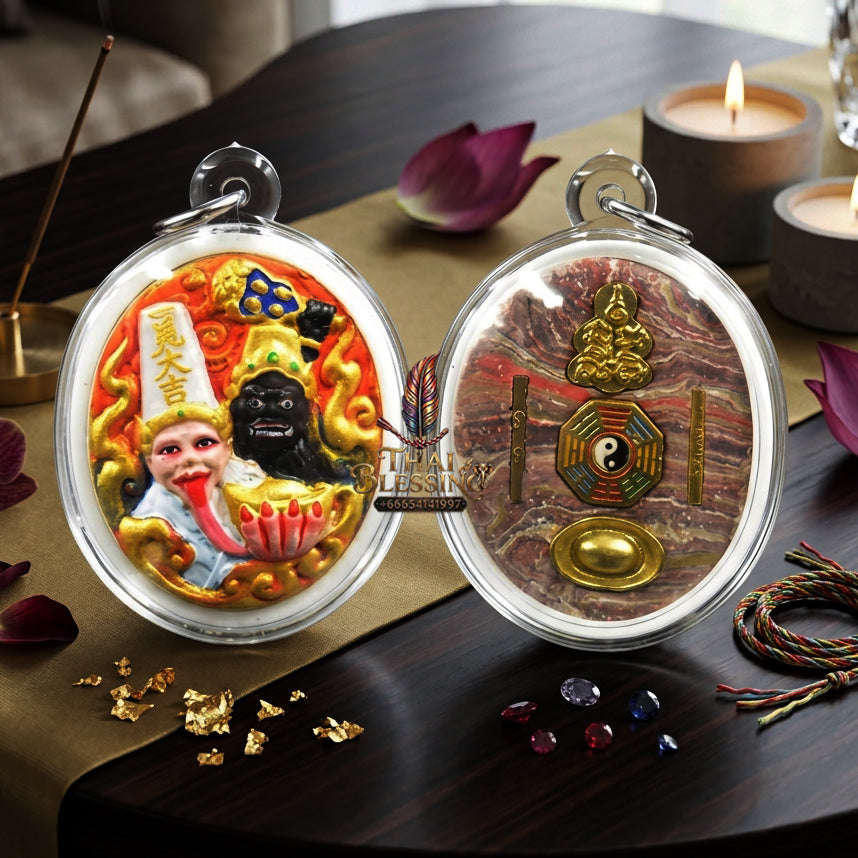 ✨ [The Sovereign of Infinite Financial Dominance & The Duality of Wealth: The 2026 "Grand-Master" Sovereign Edition] Sacred "Tua Pae-Yee Pae (The Sovereign Lords of Fortune)" – Special "Hand-Painted Holy-Powder" Thai Blessing Co By RURUECHA