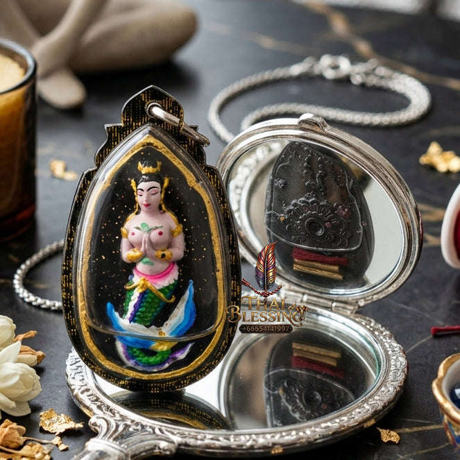 ✨ [The Sovereign of Infinite Financial Flow & Commercial Abundance: The 2026 "Grand-Master" Edition] Sacred "Nang Pla (The Sovereign Spirit of Liquid Wealth)" – Special "Black-Painted Pathamang Powder & Wealth-Oil" Thai Blessing Co By RURUECHA