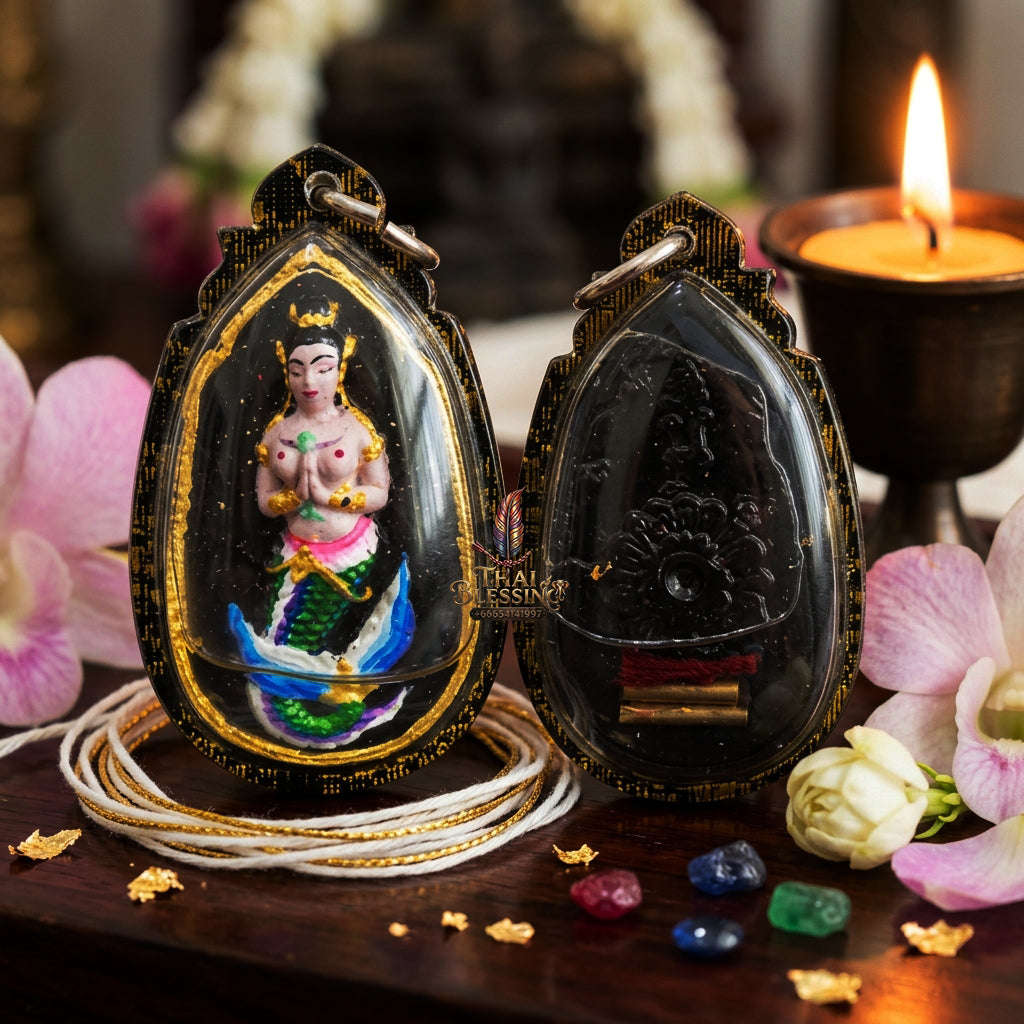 ✨ [The Sovereign of Infinite Financial Flow & Commercial Abundance: The 2026 "Grand-Master" Edition] Sacred "Nang Pla (The Sovereign Spirit of Liquid Wealth)" – Special "Black-Painted Pathamang Powder & Wealth-Oil" Thai Blessing Co By RURUECHA