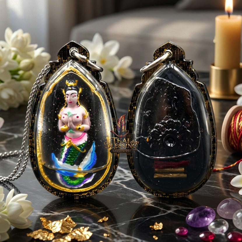 ✨ [The Sovereign of Infinite Financial Flow & Commercial Abundance: The 2026 "Grand-Master" Edition] Sacred "Nang Pla (The Sovereign Spirit of Liquid Wealth)" – Special "Black-Painted Pathamang Powder & Wealth-Oil" Thai Blessing Co By RURUECHA