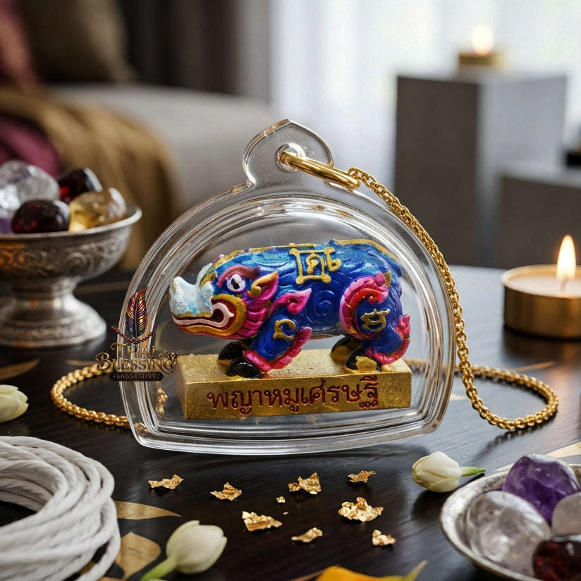✨ [The Sovereign of Infinite Financial Prosperity & Rapid Manifestation: The 2026 "Grand-Master" Edition] Sacred "Phaya Mu Setthi (The Wealth-Manifesting Boar of Vara-Ha Prosperity)" – Special "Bell-Brass, Hand-Painted & Lucky Herb/Takrut" Thai