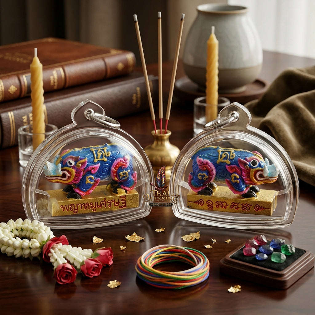 ✨ [The Sovereign of Infinite Financial Prosperity & Rapid Manifestation: The 2026 "Grand-Master" Edition] Sacred "Phaya Mu Setthi (The Wealth-Manifesting Boar of Vara-Ha Prosperity)" – Special "Bell-Brass, Hand-Painted & Lucky Herb/Takrut" Thai