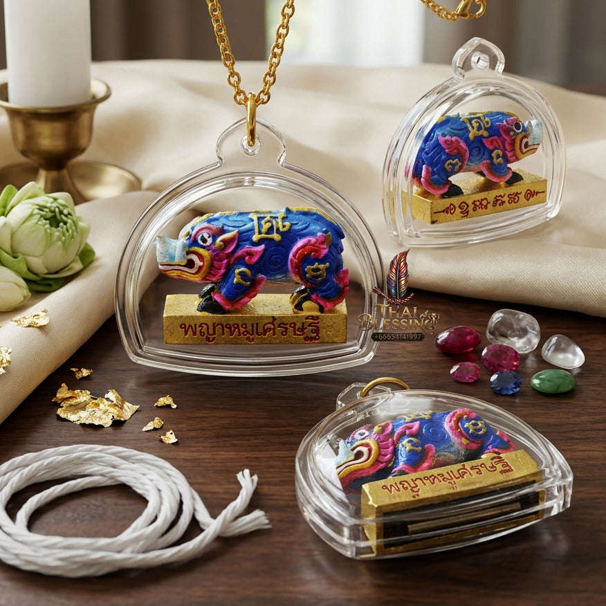 ✨ [The Sovereign of Infinite Financial Prosperity & Rapid Manifestation: The 2026 "Grand-Master" Edition] Sacred "Phaya Mu Setthi (The Wealth-Manifesting Boar of Vara-Ha Prosperity)" – Special "Bell-Brass, Hand-Painted & Lucky Herb/Takrut" Thai