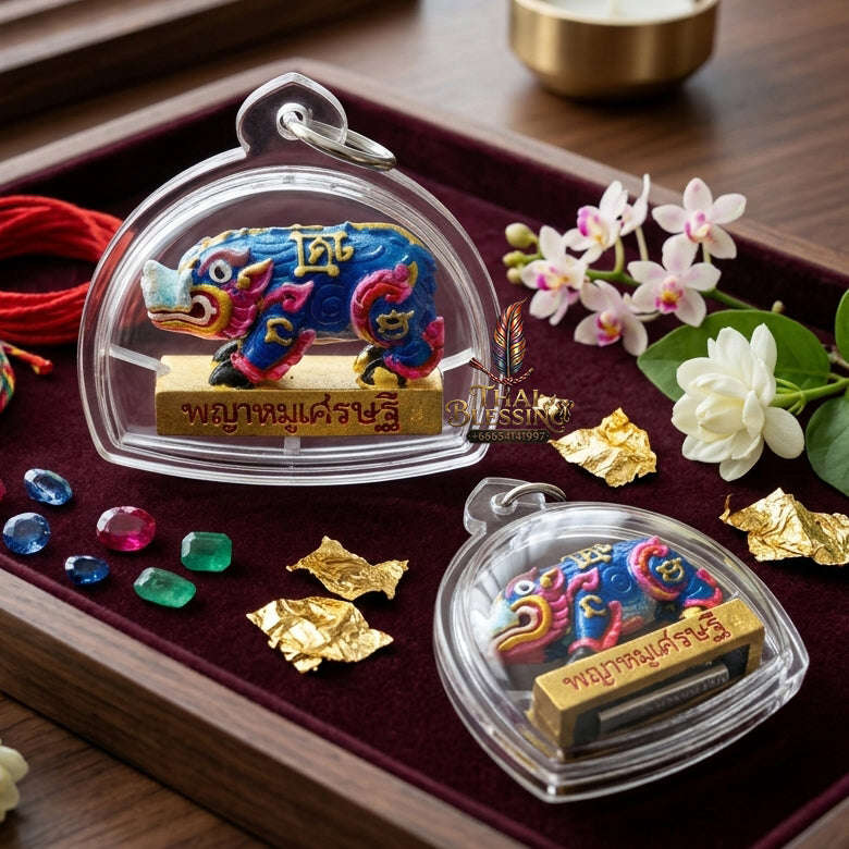 ✨ [The Sovereign of Infinite Financial Prosperity & Rapid Manifestation: The 2026 "Grand-Master" Edition] Sacred "Phaya Mu Setthi (The Wealth-Manifesting Boar of Vara-Ha Prosperity)" – Special "Bell-Brass, Hand-Painted & Lucky Herb/Takrut" Thai