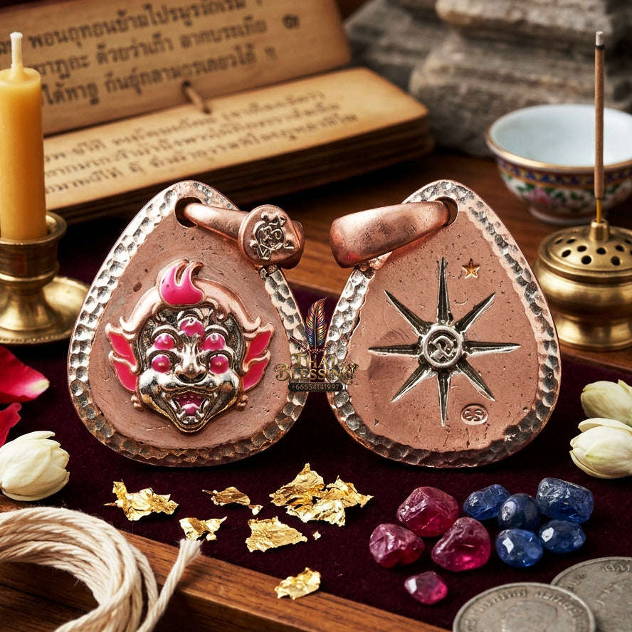 ✨ [The Sovereign of Infinite Financial Transformation & Alchemy: The 2026 "Grand-Master" Sovereign Edition] Sacred "Si Hu Ha Ta (The Four-Ears Five-Eyes Sovereign of Alchemical Wealth)" – Special "Pink-Gold Plated Bronze & Enamel" 2 Thai
