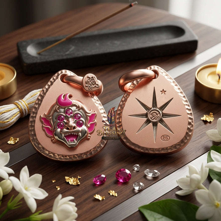 ✨ [The Sovereign of Infinite Financial Transformation & Alchemy: The 2026 "Grand-Master" Sovereign Edition] Sacred "Si Hu Ha Ta (The Four-Ears Five-Eyes Sovereign of Alchemical Wealth)" – Special "Pink-Gold Plated Bronze & Enamel" 2 Thai