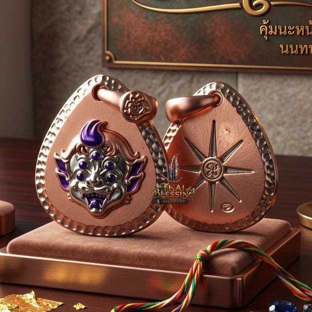 ✨ [The Sovereign of Infinite Financial Transformation & Alchemy: The 2026 "Grand-Master" Sovereign Edition] Sacred "Si Hu Ha Ta (The Four-Ears Five-Eyes Sovereign of Alchemical Wealth)" – Special "Pink-Gold Plated Bronze & Enamel" Thai Blessing