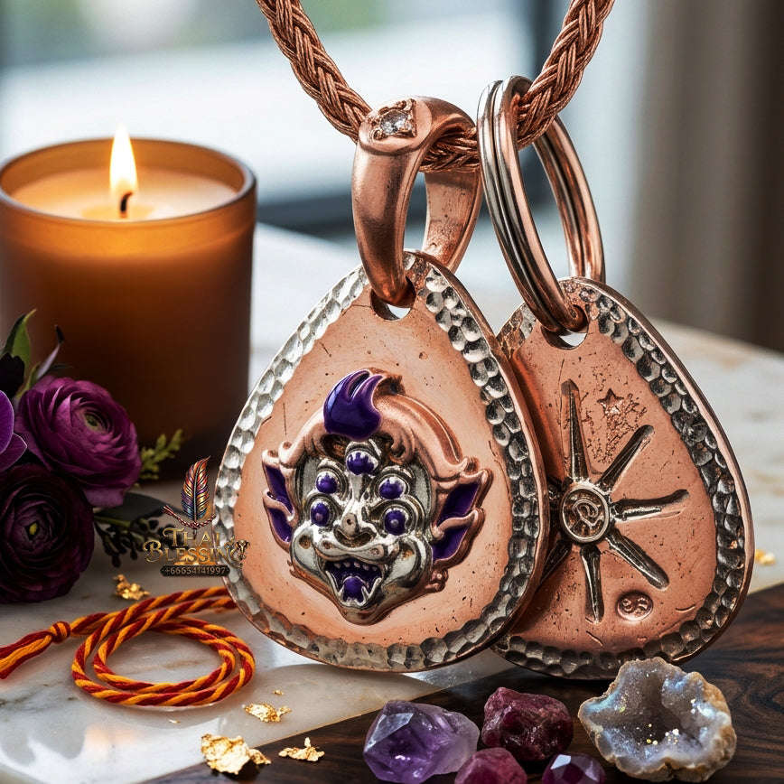 ✨ [The Sovereign of Infinite Financial Transformation & Alchemy: The 2026 "Grand-Master" Sovereign Edition] Sacred "Si Hu Ha Ta (The Four-Ears Five-Eyes Sovereign of Alchemical Wealth)" – Special "Pink-Gold Plated Bronze & Enamel" Thai Blessing