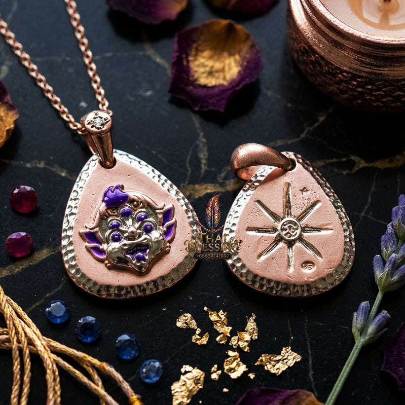 ✨ [The Sovereign of Infinite Financial Transformation & Alchemy: The 2026 "Grand-Master" Sovereign Edition] Sacred "Si Hu Ha Ta (The Four-Ears Five-Eyes Sovereign of Alchemical Wealth)" – Special "Pink-Gold Plated Bronze & Enamel" Thai Blessing