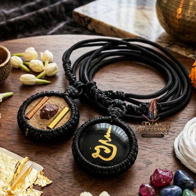 ✨ [The Sovereign of Infinite Flow: The 2017 Master-Edition] Sacred "Lek Nam Phee Necklace" (The Infinite River of Wealth) – Special "Primeval Lek Nam Phee" Stone Matrix – Embedded with "The Billionaire’s Flow" Array