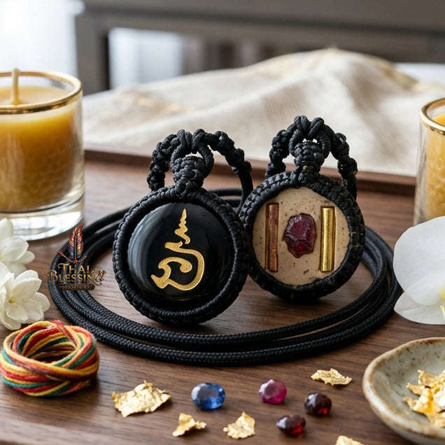 ✨ [The Sovereign of Infinite Flow: The 2017 Master-Edition] Sacred "Lek Nam Phee Necklace" (The Infinite River of Wealth) – Special "Primeval Lek Nam Phee" Stone Matrix – Embedded with "The Billionaire’s Flow" Array