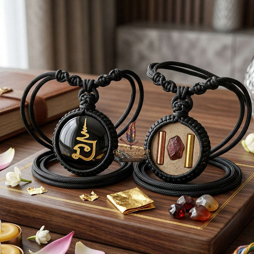 ✨ [The Sovereign of Infinite Flow: The 2017 Master-Edition] Sacred "Lek Nam Phee Necklace" (The Infinite River of Wealth) – Special "Primeval Lek Nam Phee" Stone Matrix – Embedded with "The Billionaire’s Flow" Array