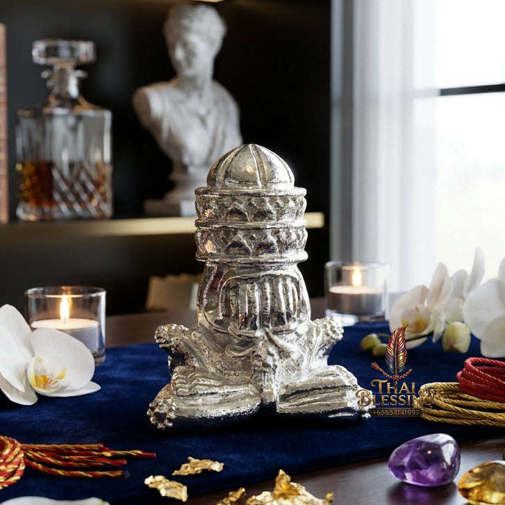 ✨ [The Sovereign of Infinite Fortune: The 2007 Master-Edition] Sacred "Jatukam Rammathep - Pidta Phangkaphon" (The Wealth-Manifesting All-Seeing Eye) – Special "Samrit Chub Ngern" (Silver-Plated Sacred Bronze) Edition – "Jao Sua Maha Setthi"